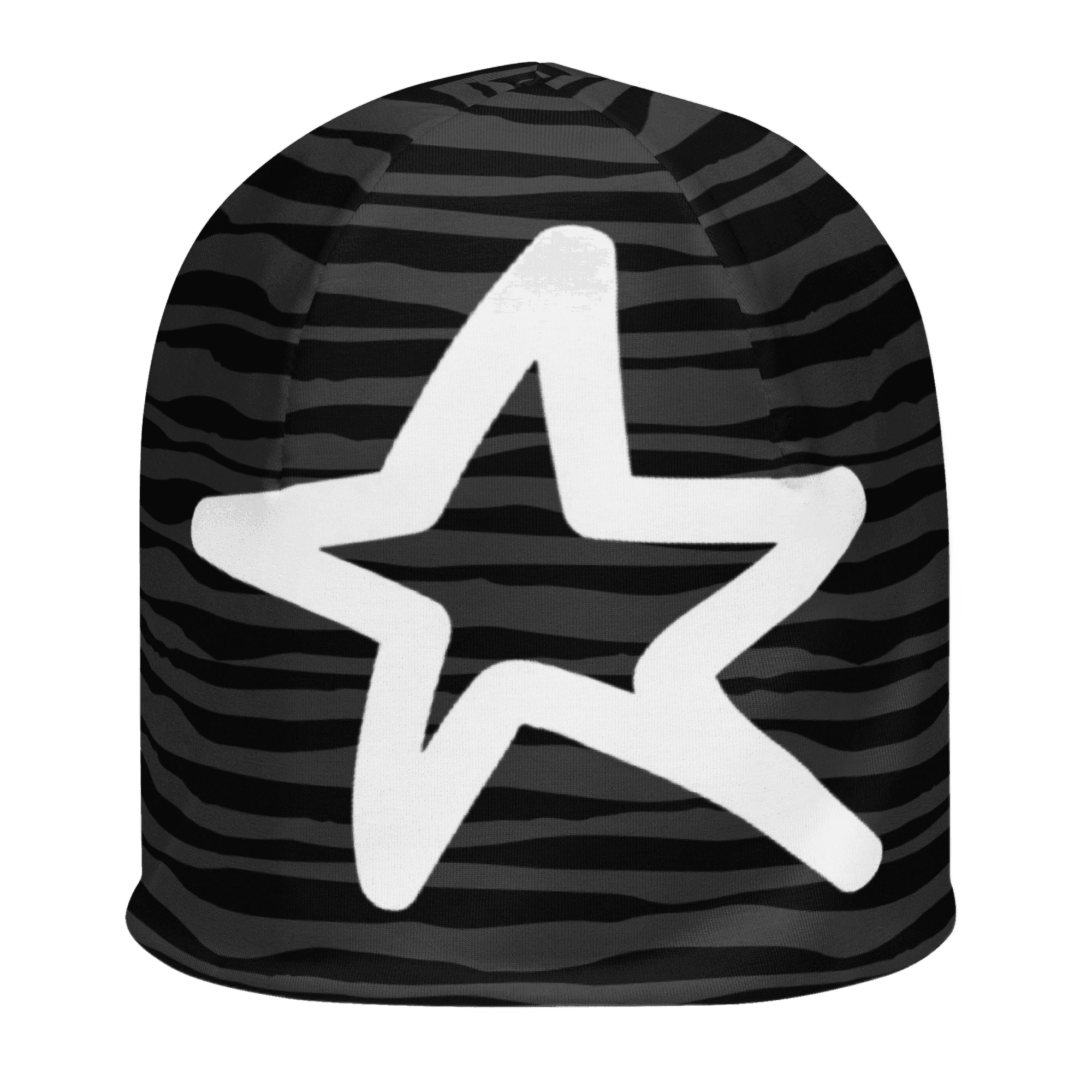 Striped Star Beanie